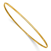 10k Yellow Gold 8in Slip-on Bangle Bracelet 1.25mm