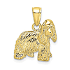 10k Yellow Gold Small Cocker Spaniel Dog Charm
