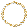 10k Yellow Gold Infinity Symbol Link Bracelet 7in
