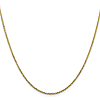 10k Yellow Gold 24 inch Diamond-cut Cable Chain With Lobster Clasp 1.45mm