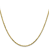 10k Yellow Gold 18 inch Diamond-cut Cable Chain With Lobster Clasp 1.8mm
