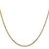 10k Yellow Gold 16 inch Diamond-cut Cable Chain With Lobster Clasp 1.8mm