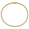 10k Yellow Gold 7.5in Diamond-cut Bead Bracelet 2mm