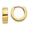 10k Yellow Gold 1/2in Hinged Hoop Earrings 4.5mm