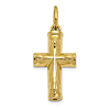 10k Yellow Gold Cross Ash Holder Pendant