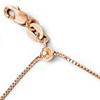 14k Rose Gold Adjustable Box Chain .8mm