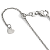 14k White Gold Adjustable Diamond-cut Cable Chain 1.25mm