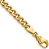 Herco 14k Yellow Gold 7.5in Italian Curb Link Bracelet 4.7mm Wide