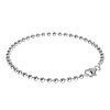 14k White Gold 7.25in Polished Bead Bracelet 3.2mm