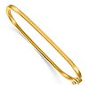 Herco 14k Yellow Gold Square Hinged Bangle Bracelet