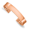 Herco 14k Rose Gold Polished Cuff Bangle Bracelet