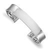 Herco 14k White Gold Polished Cuff Bangle Bracelet