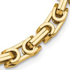 14k Yellow Gold 20in Modern Byzantine Link Necklace 5mm Thick