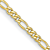 Herco 14k Yellow Gold 7.25in Solid Figaro Link Bracelet 4.8mm