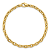 14k Yellow Gold 8in Oval Cable Link Bracelet 4.7mm