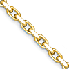 Herco 14k Yellow Gold Men's 8.5in Solid Octagaonal Oval Link Bracelet 5mm