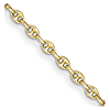 Herco 14k Yellow Gold 7.25in Solid Mariner Link Bracelet 5mm