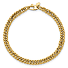 14k Yellow Gold Italian Heavy Cable Link Bracelet 7.5in