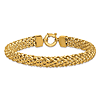 14k Yellow Gold 7.5in Popcorn Mesh Bracelet 8mm