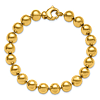 14k Yellow Gold 7.5in Bead Bracelet 8mm