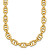 14k Yellow Gold 18in Anchor Link Chain Necklace 8mm Thick