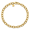14k Yellow Gold 7.5in Italian Open Cable Link Bracelet 5.2mm Wide