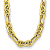 Herco 14k Yellow Gold Heavy Round and Oval Link Necklace 18in