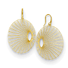 14k Yellow Gold Vortex Dangle Earrings