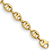 Herco 14k Yellow Gold 7.25in Puffed Anchor Link Bracelet 8.4mm Wide
