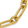 14k Yellow Gold Herco Mixed Links Toggle Necklace 34in
