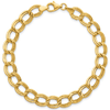 14k Yellow Gold Italian Double Oval Cable Link Bracelet 7.5in