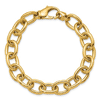 14k Yellow Gold 8in Cable Oval Link Bracelet 11.4mm Wide
