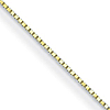 18k Yellow Gold 18in Box Chain 1.4mm