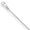 18k White Gold 18in Box Chain 0.9mm
