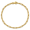 18k Yellow Gold Peanut Link Bracelet 7.25in