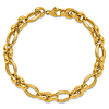 18k Yellow Gold Navette Link Bracelet 8in