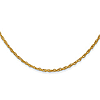 18k Yellow Gold 24in Loose Rope Chain 1.3mm