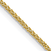 18k Yellow Gold 20in Diamond-cut Spiga Chain 1.1mm