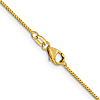 18k Yellow Gold 16in Box Chain 0.9mm
