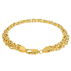 18k Yellow Gold 7.5in Byzantine Bracelet 7.5mm Thick