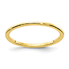 10k Yellow Gold Classic Stackable Ring 1.2mm