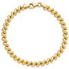 14k Yellow Gold San Marco Bracelet with Polished Finish 7in