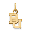14k Yellow Gold 3/8in Baylor University Logo Charm