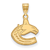 14k Yellow Gold 5/8in Vancouver Canucks Pendant