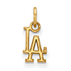 10k Yellow Gold 3/8in Los Angeles Dodgers LA Pendant