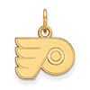 10k Yellow Gold 3/8in Philadelphia Flyers Logo Charm