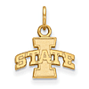 Iowa State University Logo Charm 3/8in 10k Yellow Gold