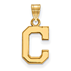 10k Yellow Gold 1/2in Cleveland Indians C Pendant