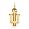 10kt Yellow Gold 3/8in Indiana University Logo Pendant