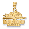 10k Yellow Gold 1/2in Longwood University Lancers Pendant